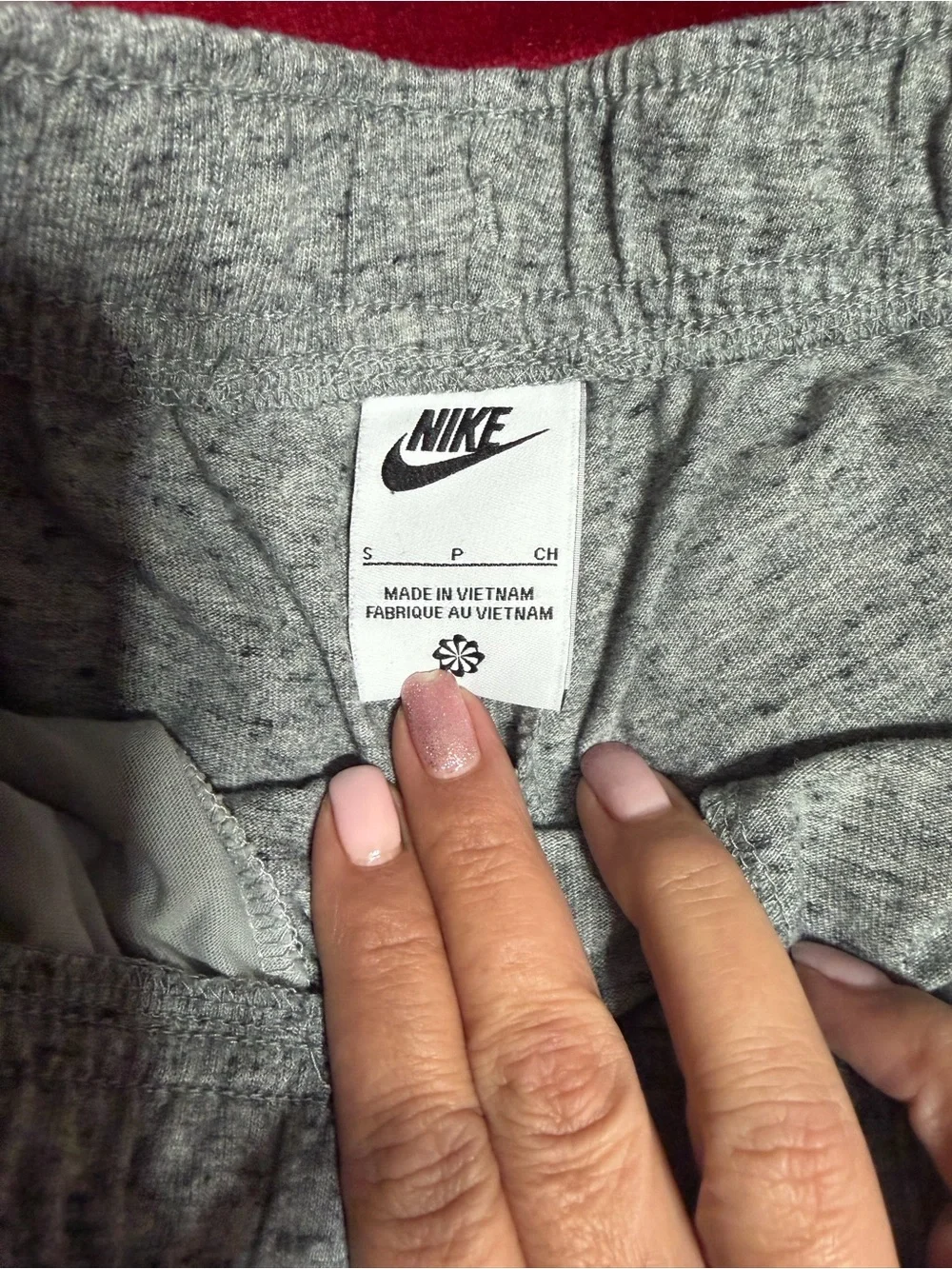 Nike Girls' Heather Gray Jogger Sweatpants with Ruffle Cuffs